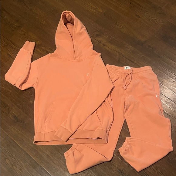 Zyia Active Pants - Zyia Active Peach Hoodie and Jogger Set